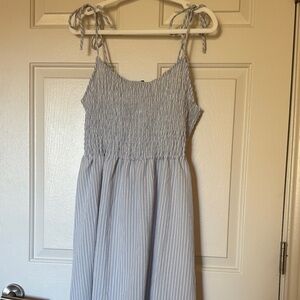 Blue Striped Kids Dress